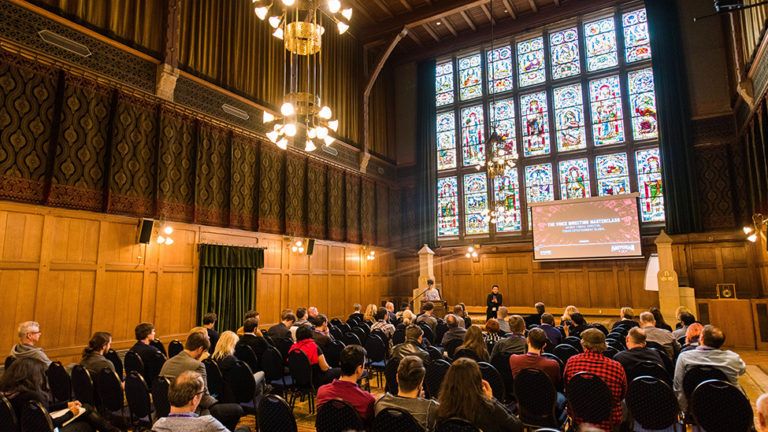 De Berlage in de Beurs van Berlage zaal is een indrukwekkende plek om met je collega's samen te komen.