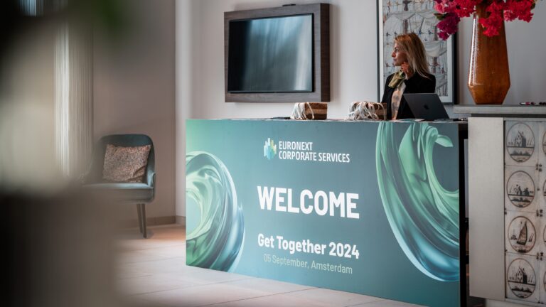 Euronext bedrijfsfeest Amsterdam welkom